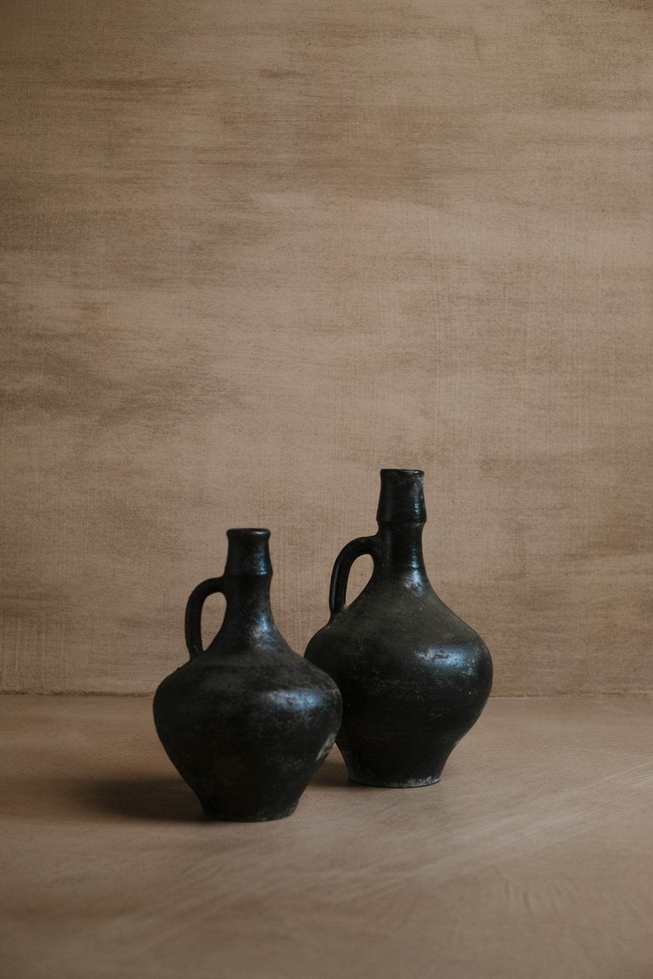 Black Ceramic Vase